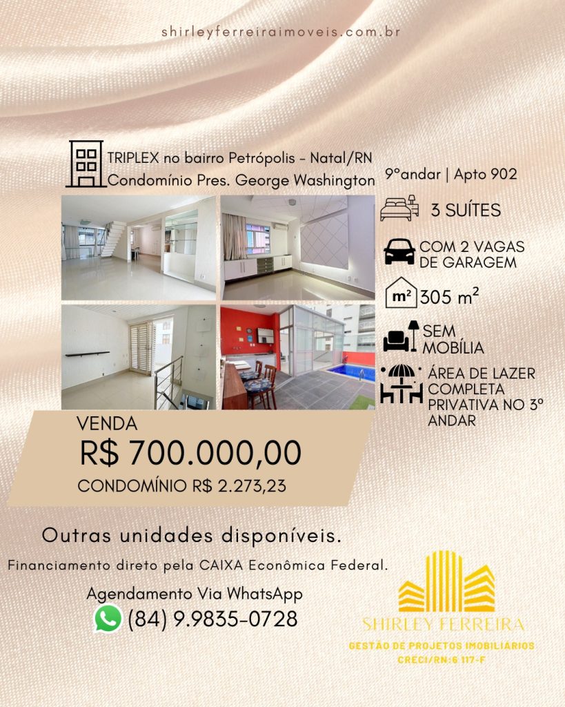 Triplex em Petrópolis – Natal/RN