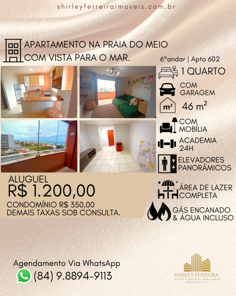 Apartamento 602 mobiliado