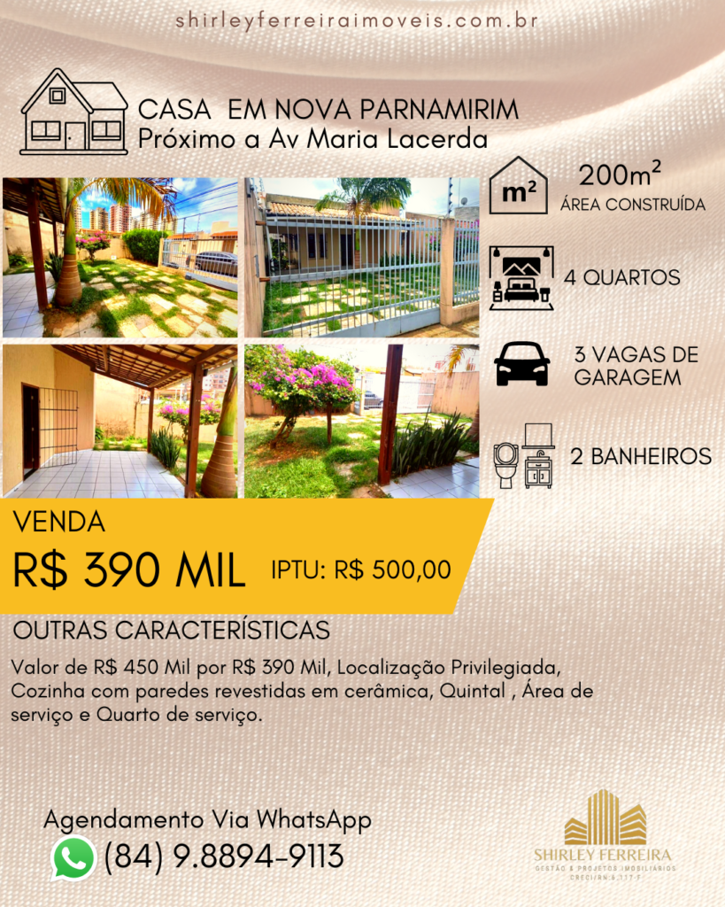 Casa em Nova Parnamirim