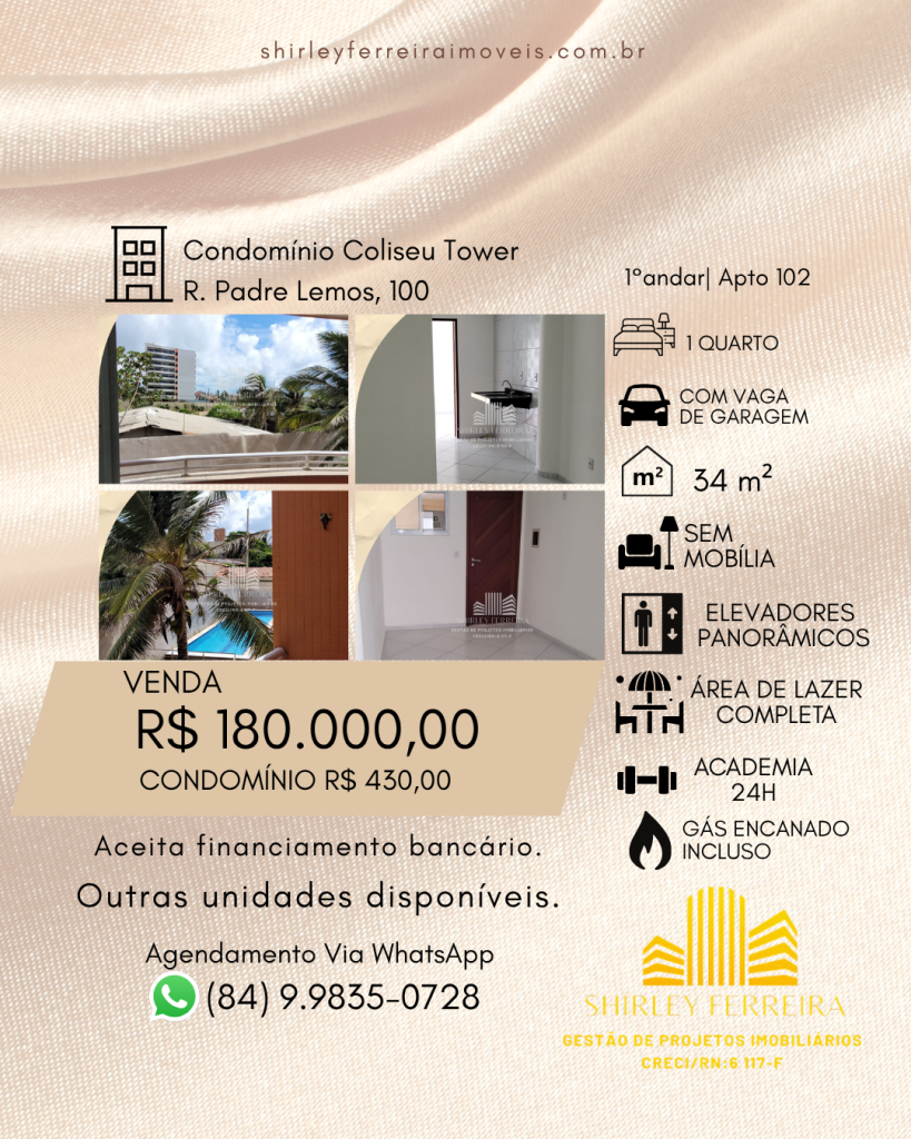 Apartamento em Natal, Unidade 102
