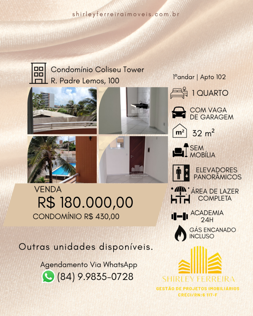 Apartamento em Natal, Unidade 102
