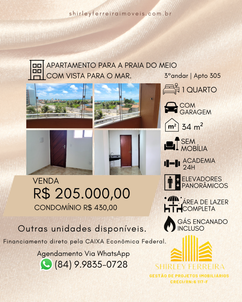 Apartamento em Natal, Unidade 305