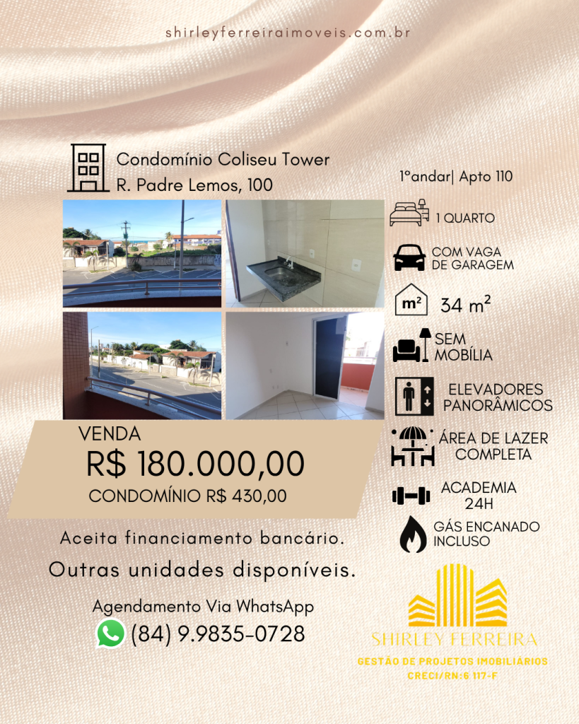 Apartamento em Natal, Unidade 110