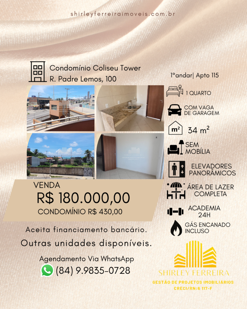 Apartamento em Natal, Unidade 115