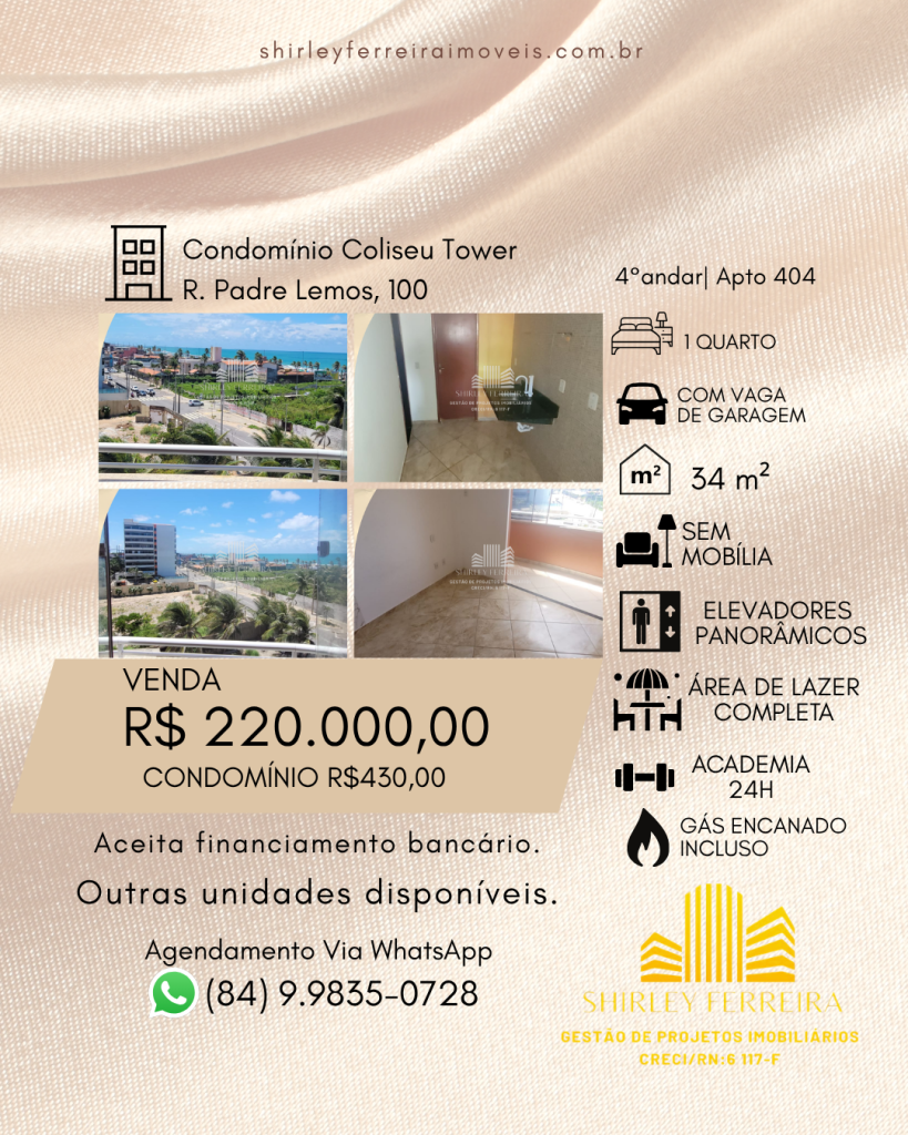 Apartamento em Natal, Unidade 404