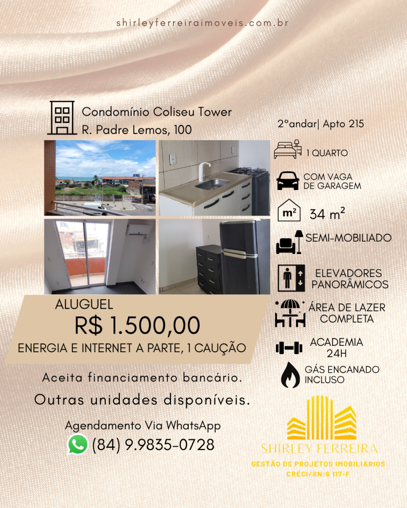 Apartamento em Natal, Unidade 215