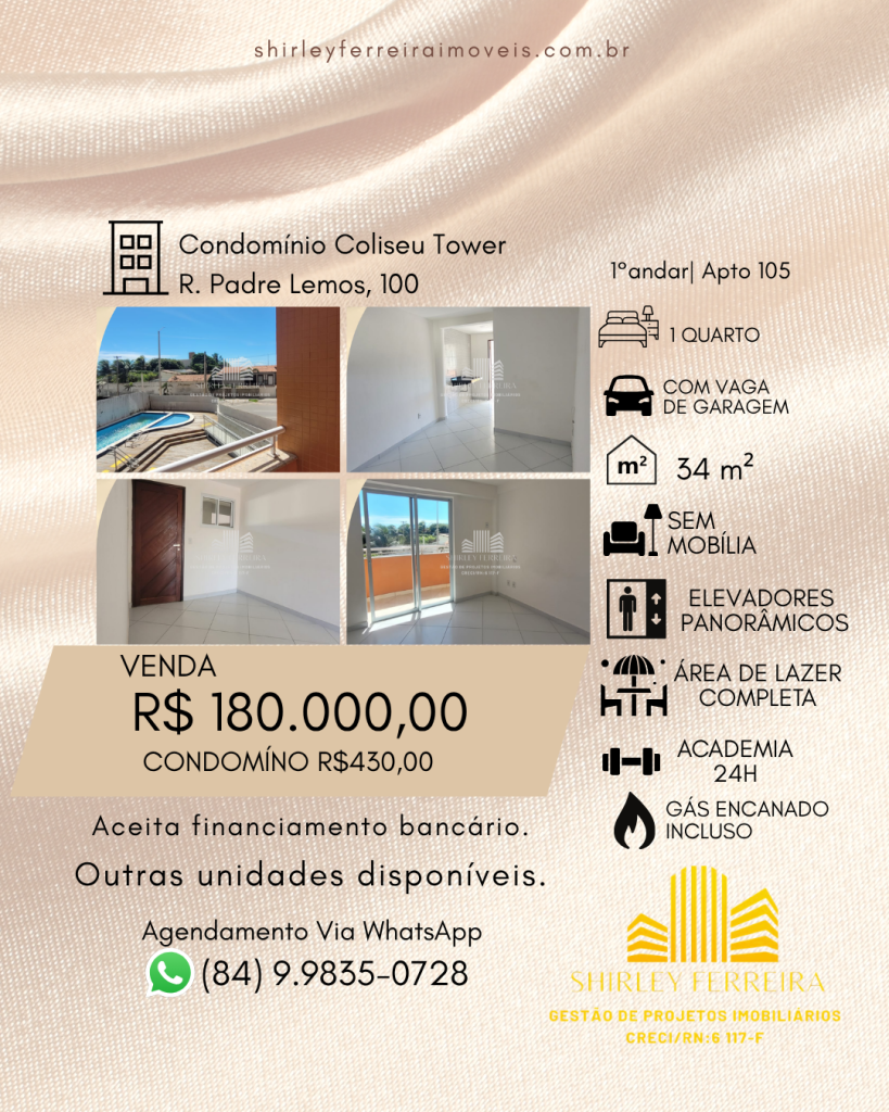 Apartamento em Natal, Unidade 105