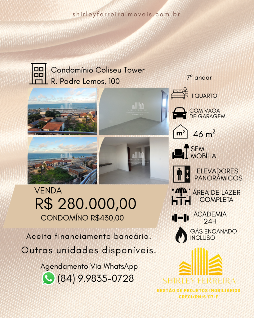 Apartamento em Natal, Unidade 707