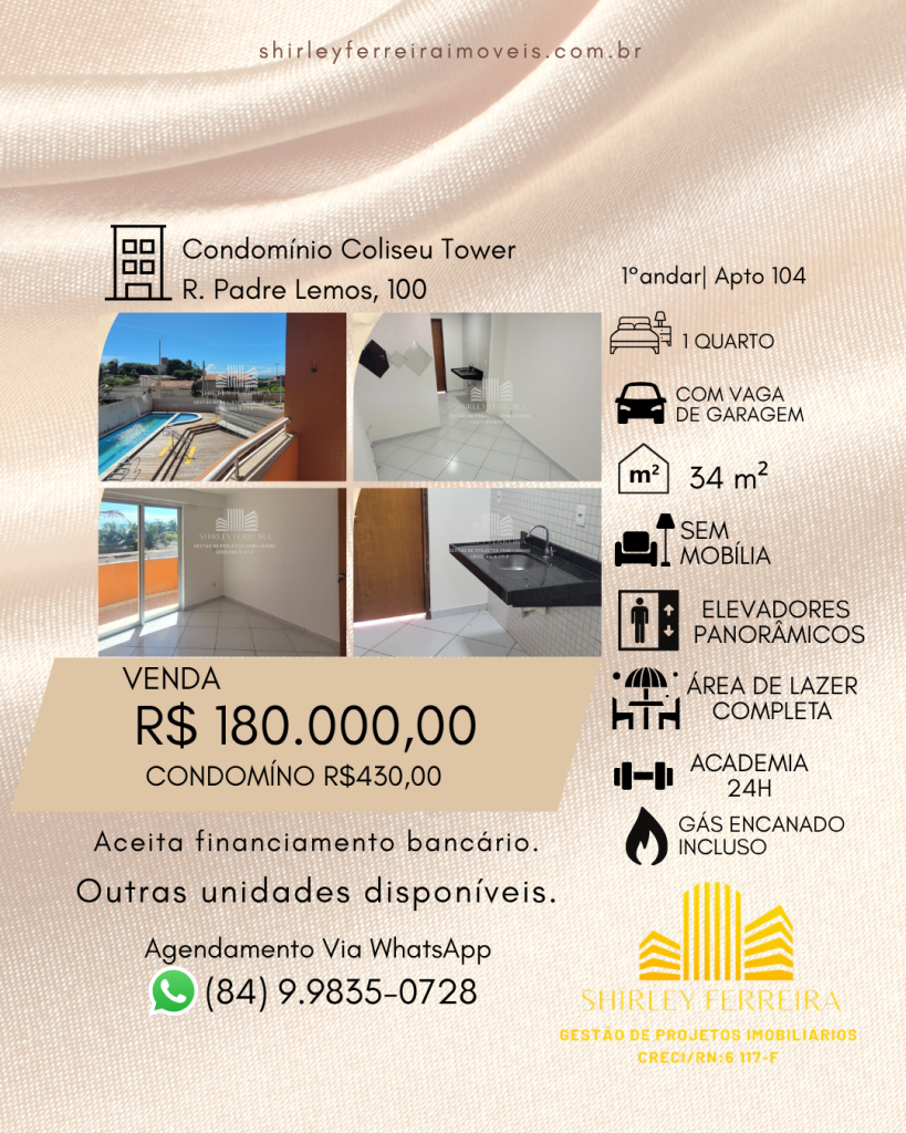 Apartamento em Natal, Unidade 104