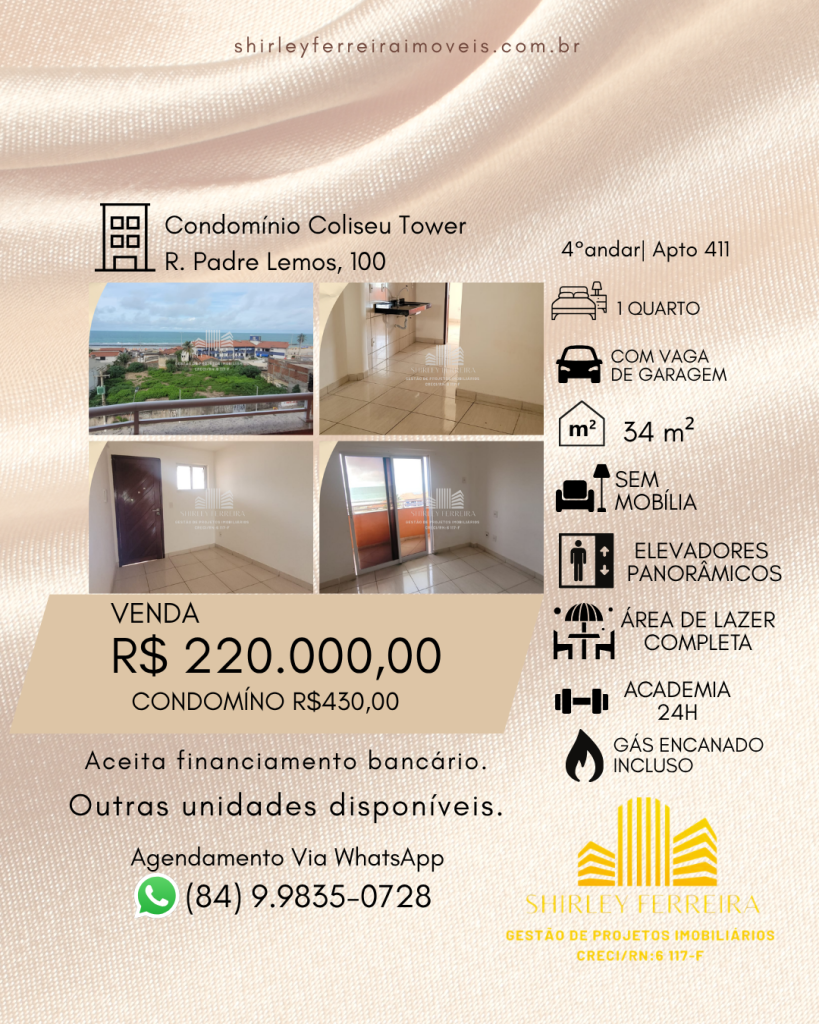Apartamento em Natal, Unidade 411